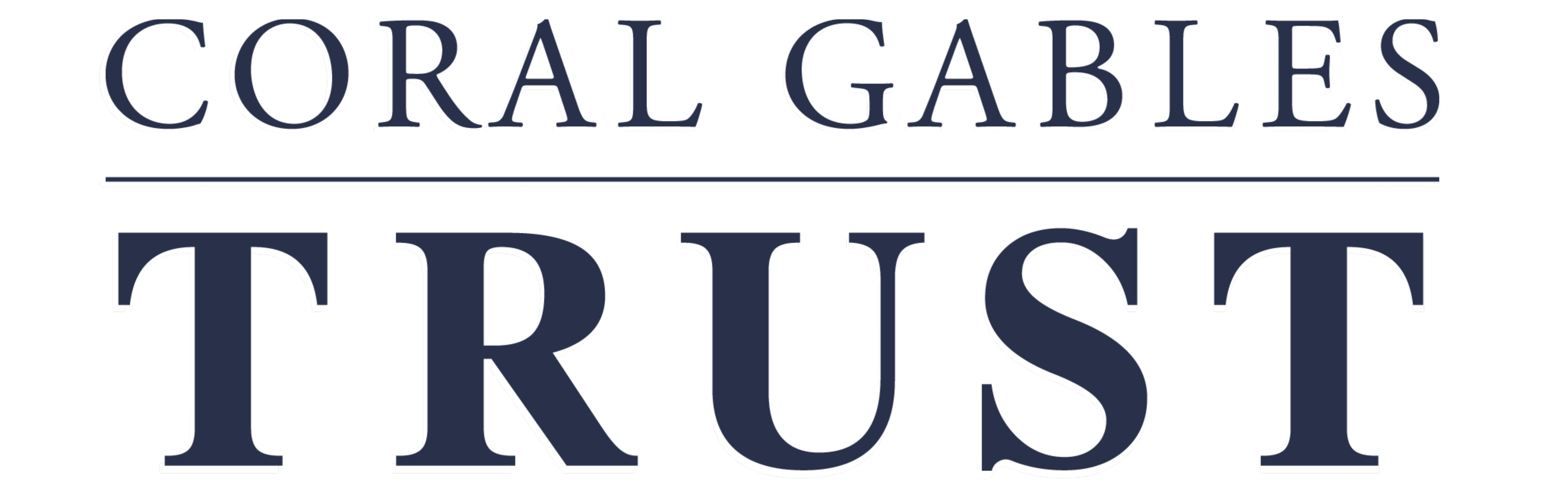 Coral Gables Trust Logo in blue